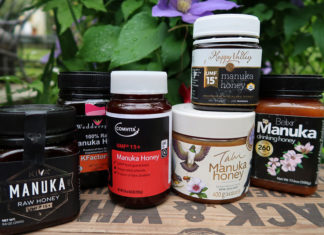 Jars of manuka honey