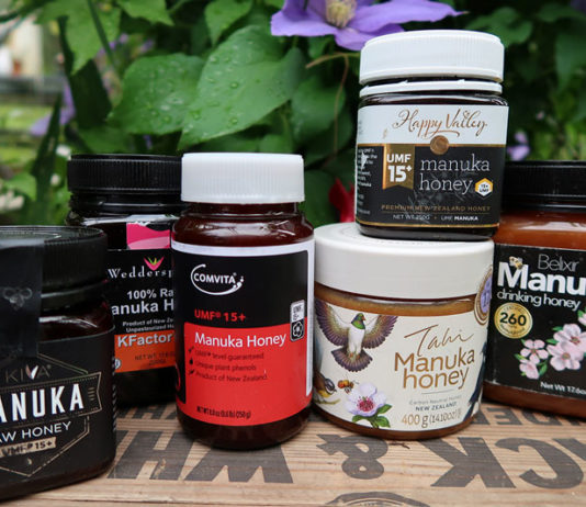 Jars of manuka honey