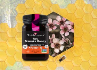 Wedderspoon KFactor16 is raw manuka honey sourced unpasteurized directly from New Zealand.