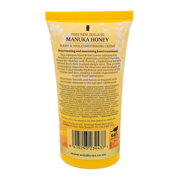 Wild Ferns New Zealand Manuka Honey Hand and Nail Cream